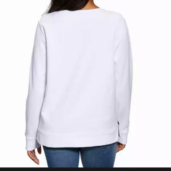 NWT Nautica Womens Crewneck Pullover Red white Blu - Picture 3 of 5